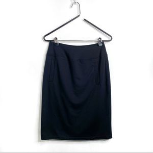 LOGO Lori Goldstein Pull On Midi Skirt